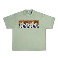 Oil Green cowhide leopard daisies Urban Heavy Tee - TumblerDesignByShophia