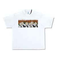 White cowhide leopard daisies Urban Heavy Tee - TumblerDesignByShophia