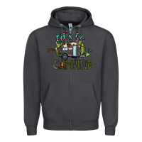 Smoke let's go camping Zipper Hoodie - CowhideDigitalArt