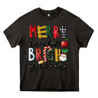 Asphalt Merry Teacher Bright Students Christmas Heavy Core Tee - LillyAllenDesigns