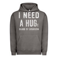 Pigment Tornado I Need a HUGe Glass of Bourbon T Shirt Bourbon Gifts for Him Urban Hoodie - minhPixels