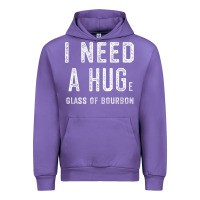 Tulip I Need a HUGe Glass of Bourbon T Shirt Bourbon Gifts for Him Urban Hoodie - minhPixels