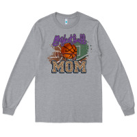 Heather Grey Basketball Mom Long Sleeve Tee - HowdyJamesFarm