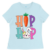 Baby Blue hip hop easter girls toddlers kids leopard bunny Ladies Tee - Bettercallsaul