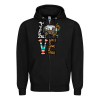Black love caravan Zipper Hoodie - CowhideDigitalArt