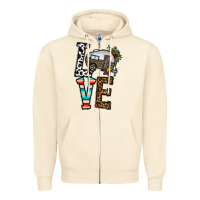 Sandshell love caravan Zipper Hoodie - CowhideDigitalArt