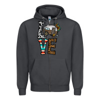 Smoke love caravan Zipper Hoodie - CowhideDigitalArt