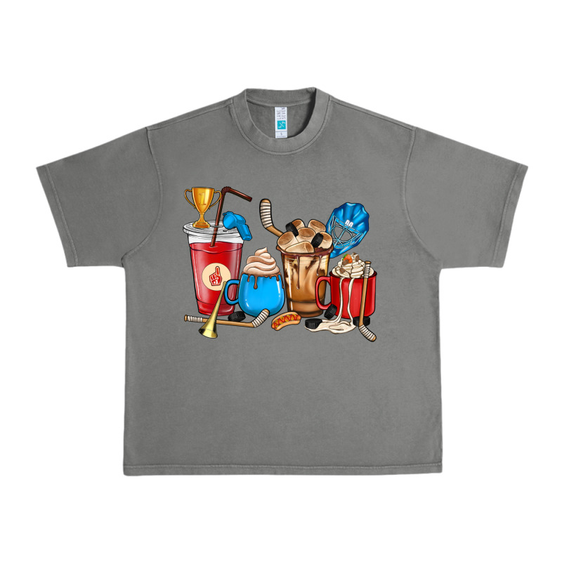 Hockey Coffee Cups Urban Heavy Tee by HowdyJamesFarm | Teevron