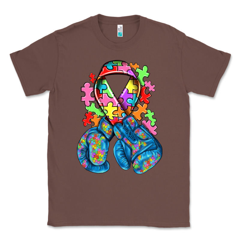 Autism Awareness With Boxing Gloves Classic Tee by NancyCooperArtShop | Teevron