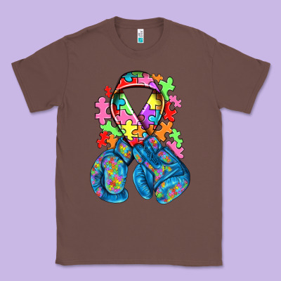 Autism Awareness With Boxing Gloves Classic Tee Designed By Nancycooperartshop