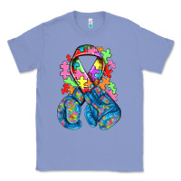 Colony Blue autism awareness with boxing gloves Classic Tee - NancyCooperArtShop