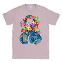 Lilac autism awareness with boxing gloves Classic Tee - NancyCooperArtShop
