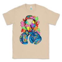 Mushroom autism awareness with boxing gloves Classic Tee - NancyCooperArtShop