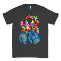Smoke autism awareness with boxing gloves Classic Tee - NancyCooperArtShop