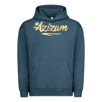 Pigment Midnight Navy Azizam Persian Iran Iranian Gift Tala Gold Urban Hoodie - minhPixels