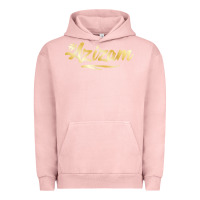 Pigment Salmon Azizam Persian Iran Iranian Gift Tala Gold Urban Hoodie - minhPixels