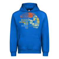 Cobalt Mens Welder Because Engineers Need Heroes Too Gifts Funny Welding Urban Hoodie - minhPixels