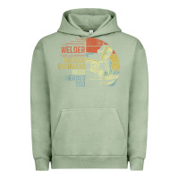 Pigment Oil Green Mens Welder Because Engineers Need Heroes Too Gifts Funny Welding Urban Hoodie - minhPixels