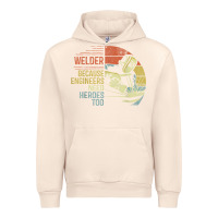 Sandshell Mens Welder Because Engineers Need Heroes Too Gifts Funny Welding Urban Hoodie - minhPixels
