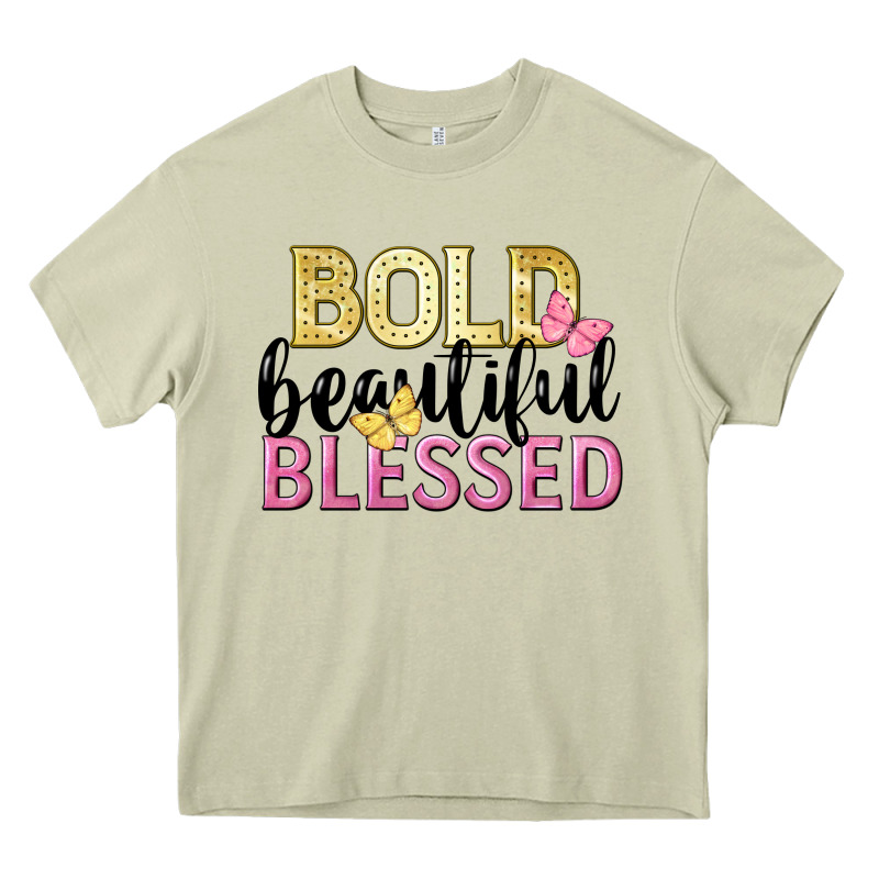 Bold Beautiful Blessed Heavy Core Tee by LillyAllenDesigns | Teevron