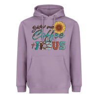 Lavender give me coffee and jesus Heavyweight Hoodie - Artiststas