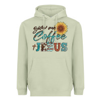 Matcha give me coffee and jesus Heavyweight Hoodie - Artiststas