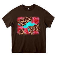 Chocolate Brown valentine's day leopard background Heavy Core Tee - JahusDesignShop