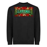 Black latina license plate Heavyweight Sweatshirt - BundleAndBundleShop