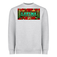 Heather Grey latina license plate Heavyweight Sweatshirt - BundleAndBundleShop