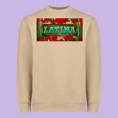 Latina License Plate Heavyweight Sweatshirt Designed By Bundleandbundleshop