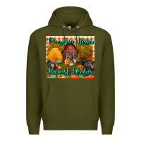 Army Green pumpkin kisses harvest wishes tumbler Premium Hoodie - BundleAndBundleShop