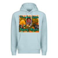 Blue Mist pumpkin kisses harvest wishes tumbler Premium Hoodie - BundleAndBundleShop