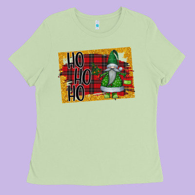 Christmas Ho Ho Ho Ladies Tee Designed By Bettercallsaul