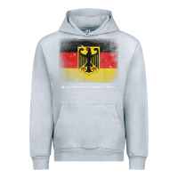 Heather Grey Germany German Flag Deutschland Souvenir Gift Alemania Urban Hoodie - minhPixels