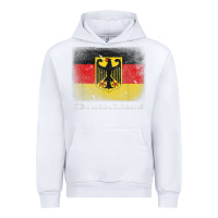 White Germany German Flag Deutschland Souvenir Gift Alemania Urban Hoodie - minhPixels