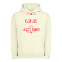 Pigment Pistachio Gift for 1st Time Great Nana  Great Nana Urban Hoodie - minhPixels