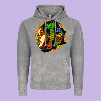 Juneteenth 1865 Vintage Hoodie Designed By Cowgirlartshop