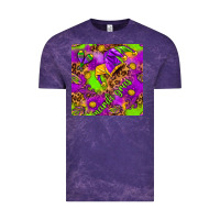 Cloud Purple Mardi Gras and jester hat seamless pattern Vintage Tee - HowdyJamesFarm