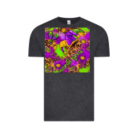 Vintage Black Mardi Gras and jester hat seamless pattern Vintage Tee - HowdyJamesFarm