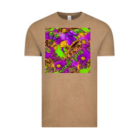 Vintage Coffee Mardi Gras and jester hat seamless pattern Vintage Tee - HowdyJamesFarm