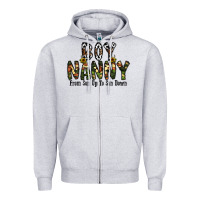 Heather Grey boy nanny from son up to son down Zipper Hoodie - CowhideDigitalArt