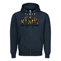 Navy boy nanny from son up to son down Zipper Hoodie - CowhideDigitalArt