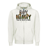 Oatmeal Heather boy nanny from son up to son down Zipper Hoodie - CowhideDigitalArt