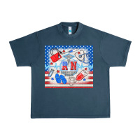 Midnight Navy American memorial day rn registered nurse Urban Heavy Tee - TumblerDesignByShophia