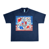 American Memorial Day Rn Registered Nurse Urban Heavy Tee | Teevron