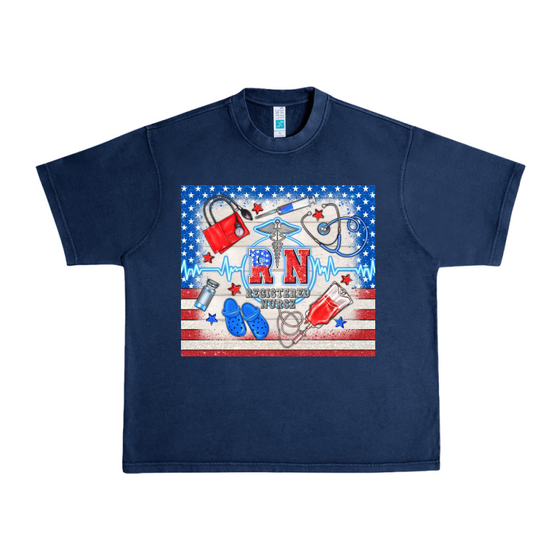 American Memorial Day Rn Registered Nurse Urban Heavy Tee by TumblerDesignByShophia | Teevron