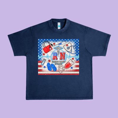 American Memorial Day Rn Registered Nurse Urban Heavy Tee Designed By Tumblerdesignbyshophia