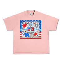 Salmon American memorial day rn registered nurse Urban Heavy Tee - TumblerDesignByShophia