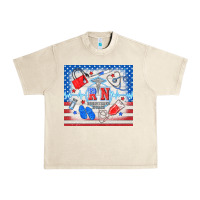 Sandshell American memorial day rn registered nurse Urban Heavy Tee - TumblerDesignByShophia