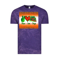Cloud Purple peace love frogs Vintage Tee - Jasminsmagicworld